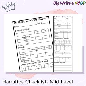 Narrative Checklist - Mid Level