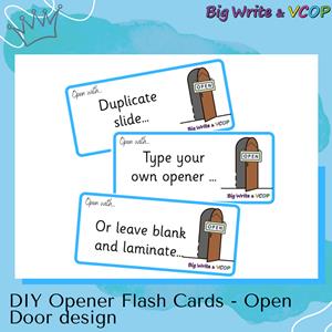 DIY Opener Flash Cards- Open Door Design