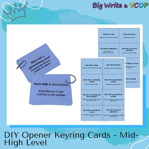 DIY Opener Keyring Cards - Mid-High Level