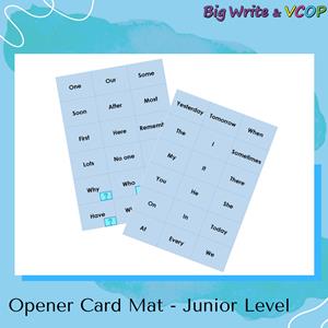 Opener Card Mat - Junior Level