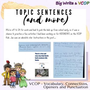 Topic Sentences, and more.