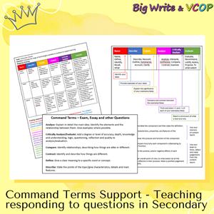 Command Terms Support for Question Responding