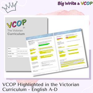 VCOP in the Victorian Curriculum (English A-D)