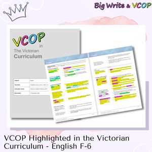 VCOP in the Victorian Curriculum (English F-6)